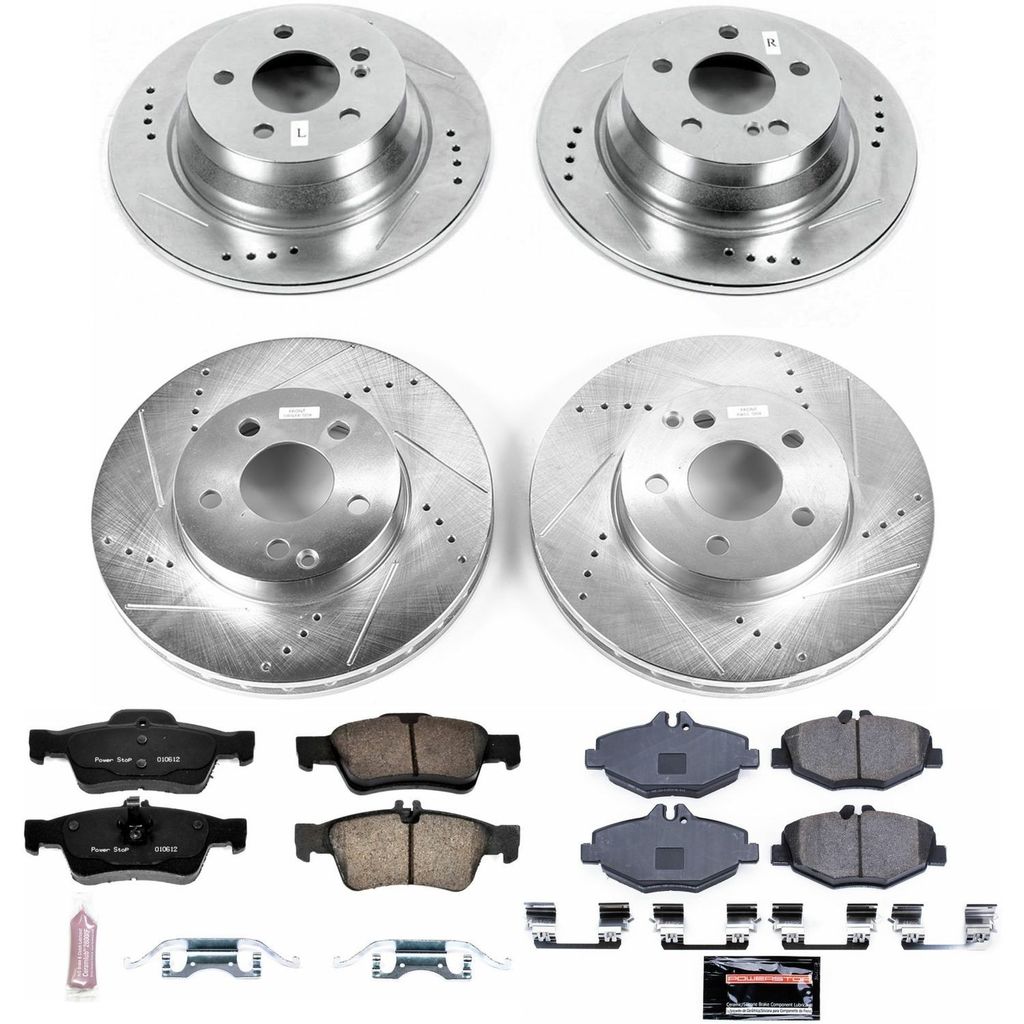 PowerStop K4515 - Z23 Drilled and Slotted Brake Rotors and Pads Kit