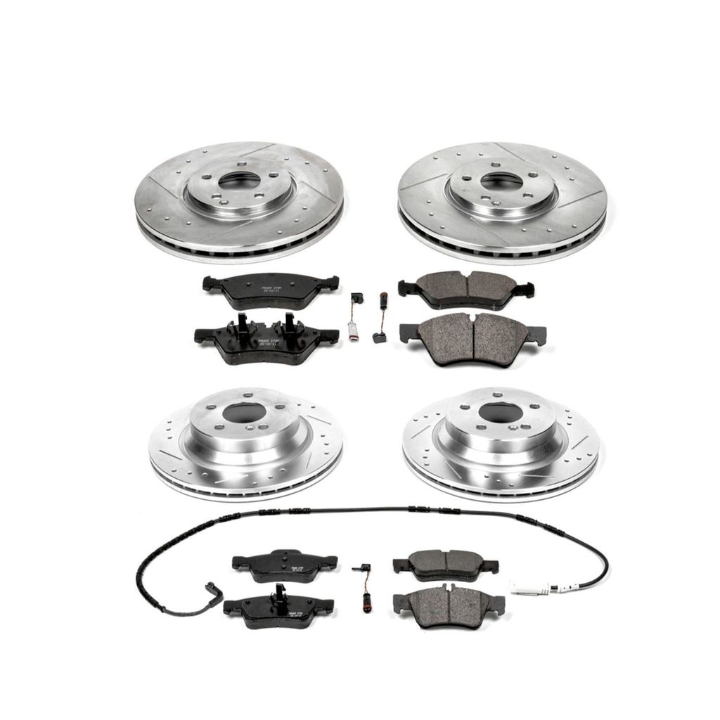 PowerStop K4516 - Z23 Drilled and Slotted Brake Rotors and Pads Kit