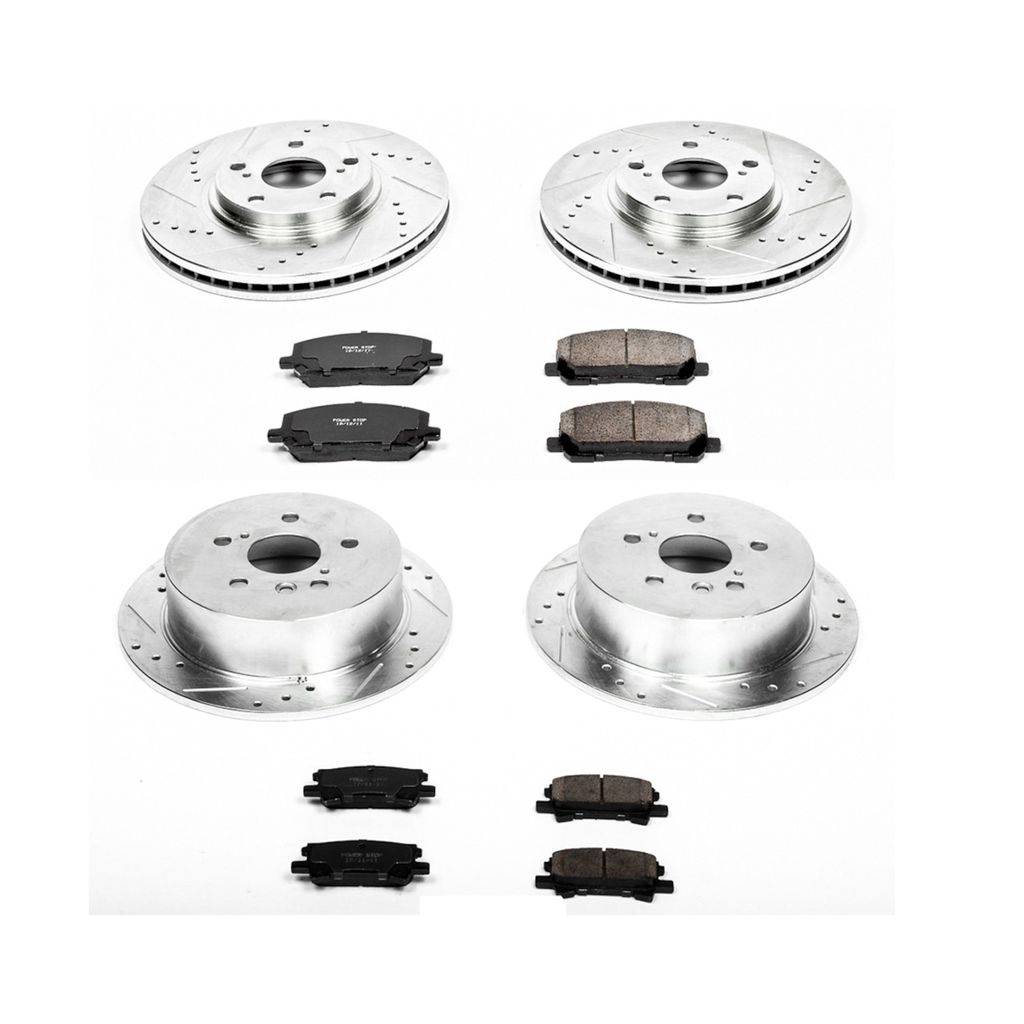 PowerStop K4531 - Z23 Drilled and Slotted Brake Rotors and Pads Kit