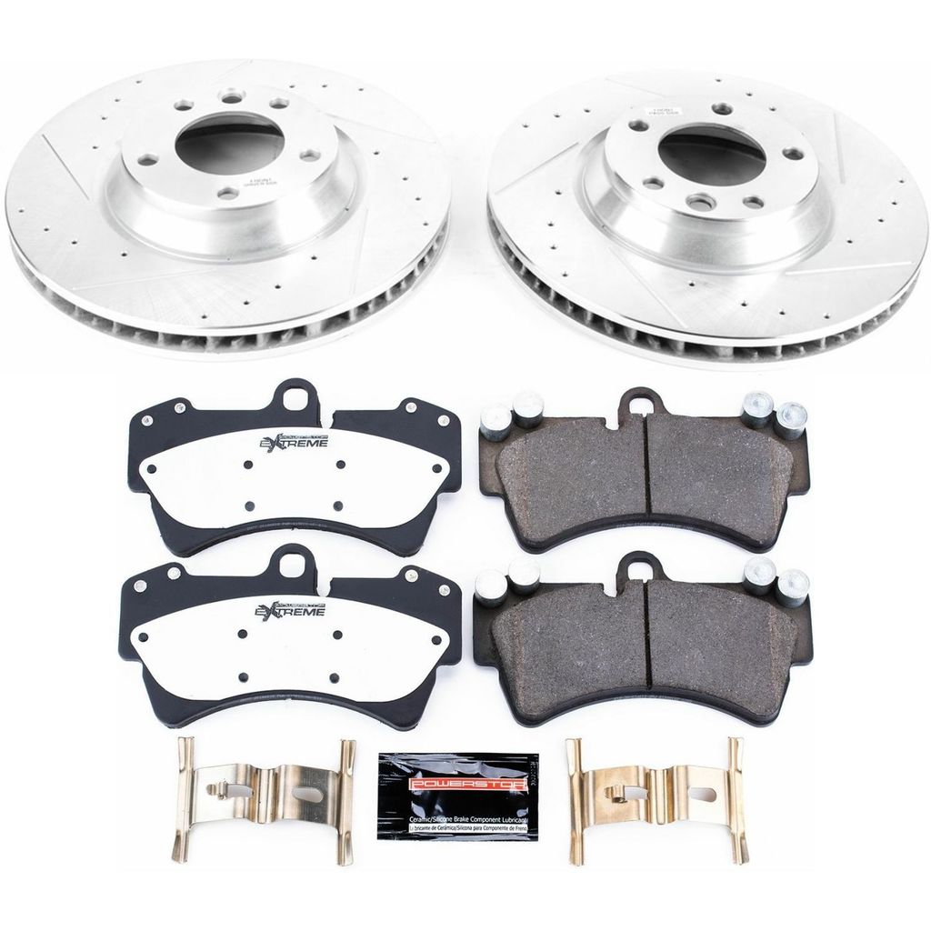 PowerStop K4558-26 - Z26 Drilled and Slotted Brake Rotors and Pads Kit