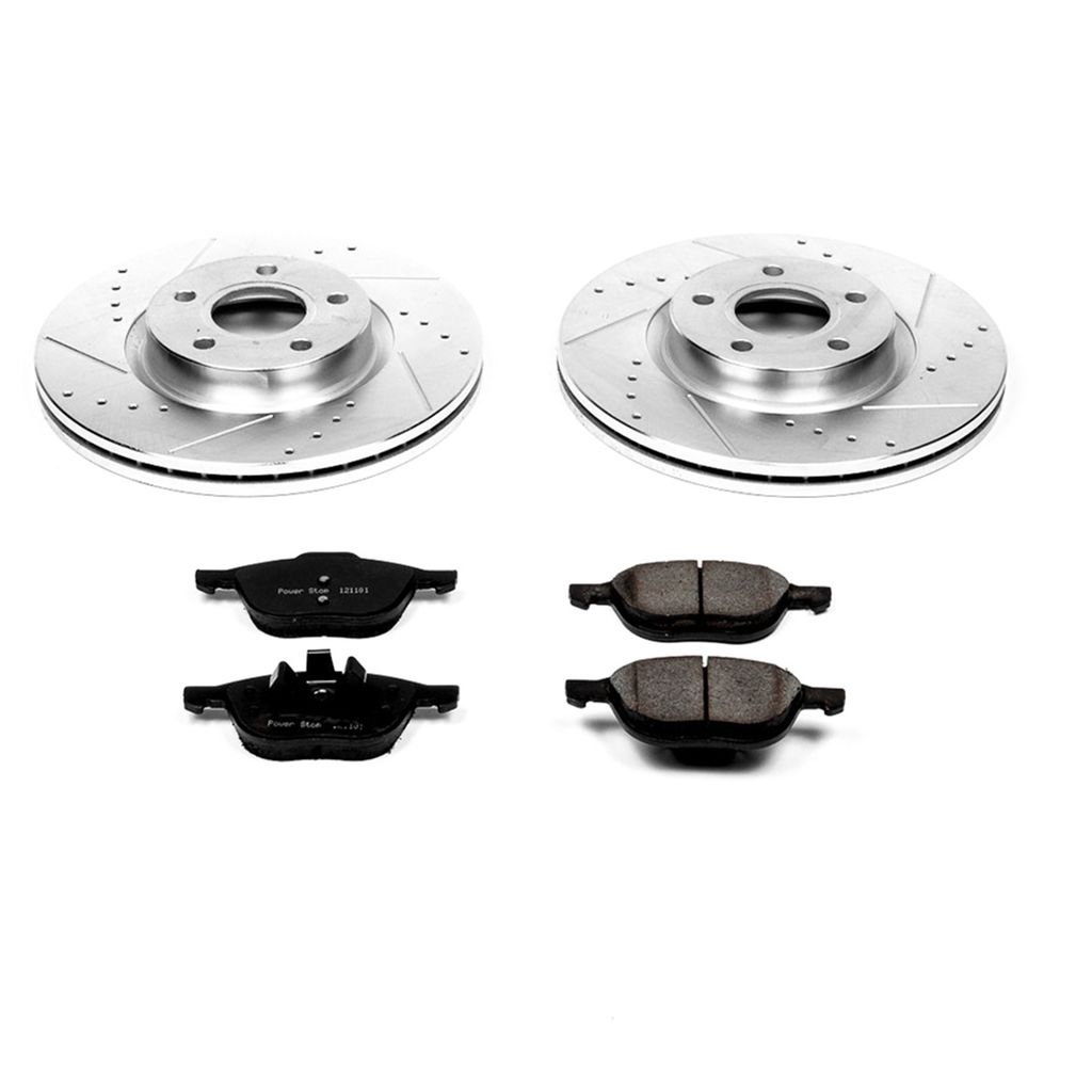 PowerStop K4575 - Z23 Drilled and Slotted Brake Rotors and Pads Kit