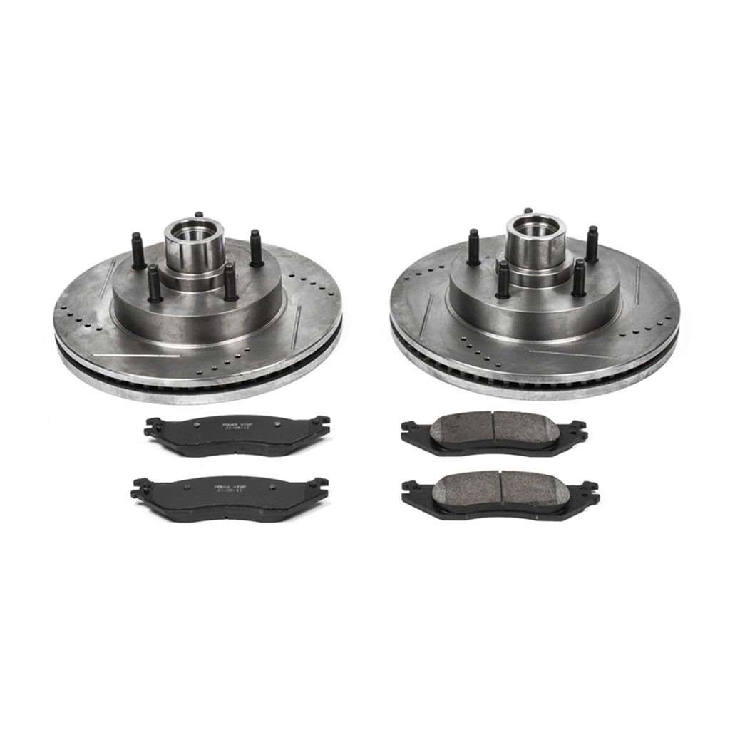 PowerStop K4578 - Z23 Drilled and Slotted Brake Rotors and Pads Kit