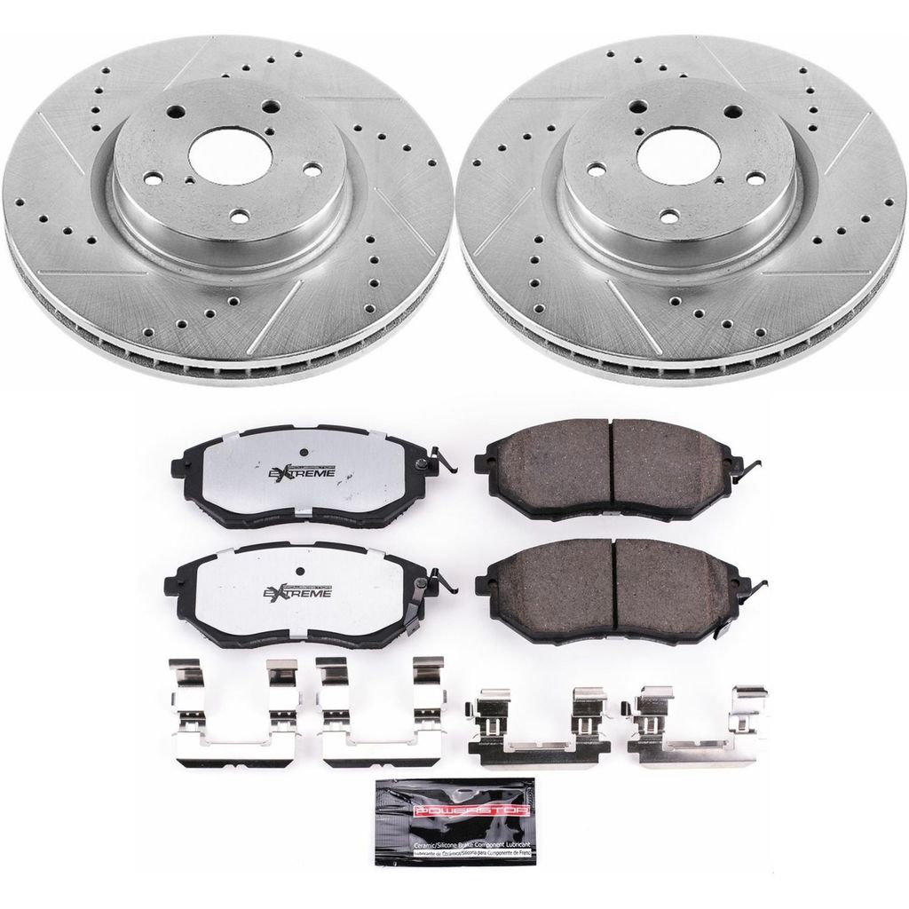 Z26 Drilled and Slotted Brake Rotors and Pads Kit