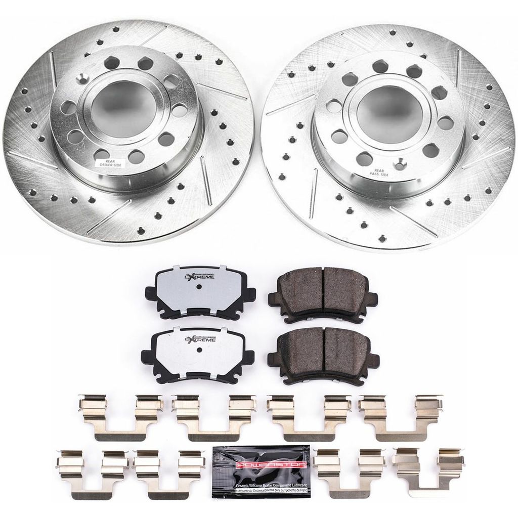 Z26 Drilled and Slotted Brake Rotors and Pads Kit