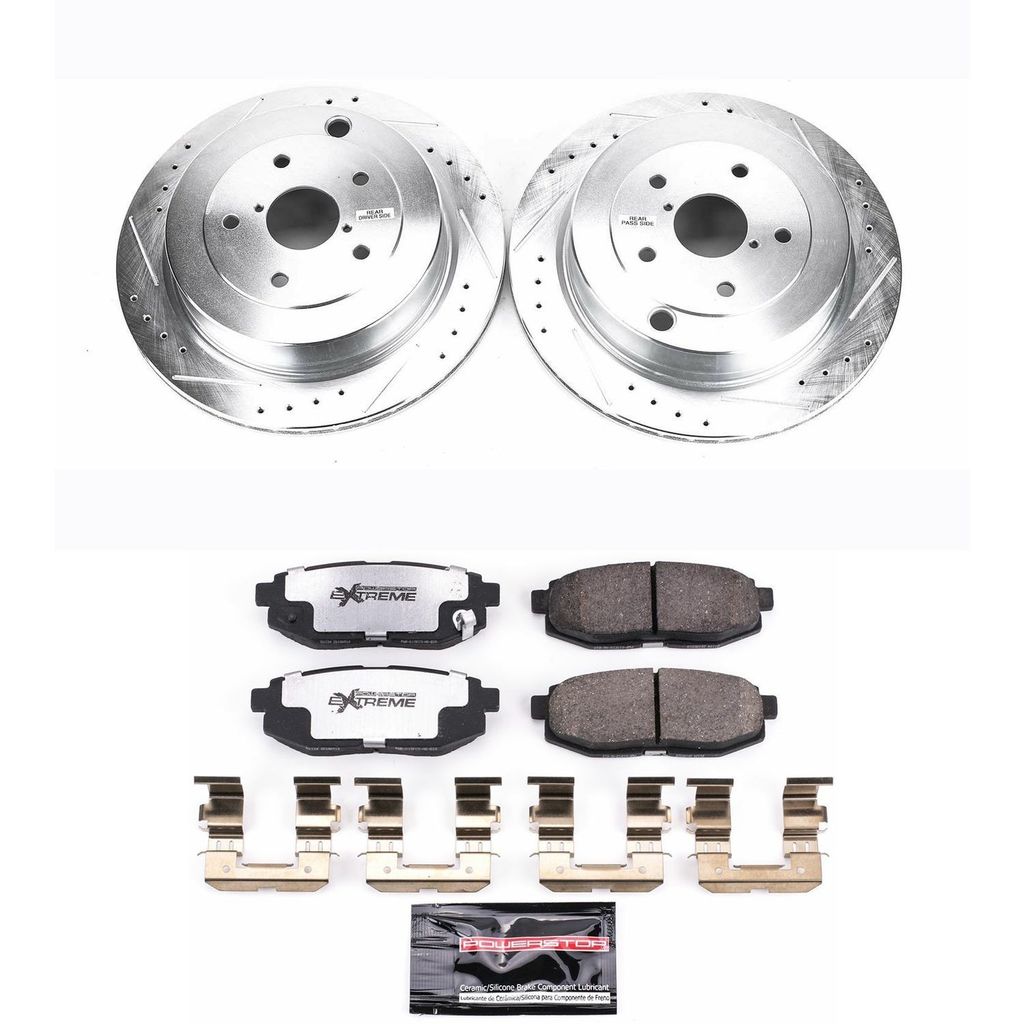 PowerStop K4645-26 - Z26 Drilled and Slotted Brake Rotors and Pads Kit