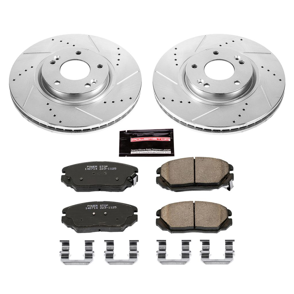 Z23 Drilled and Slotted Brake Rotors and Pads Kit