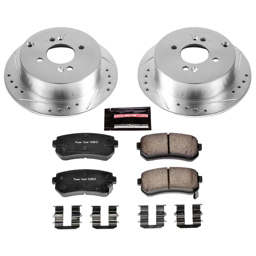 Z23 Drilled and Slotted Brake Rotors and Pads Kit