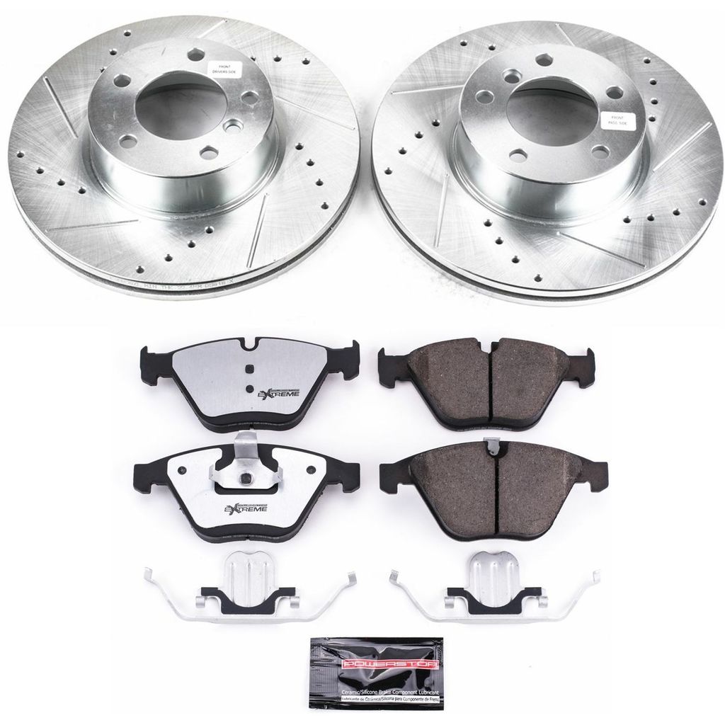Z26 Drilled and Slotted Brake Rotors and Pads Kit