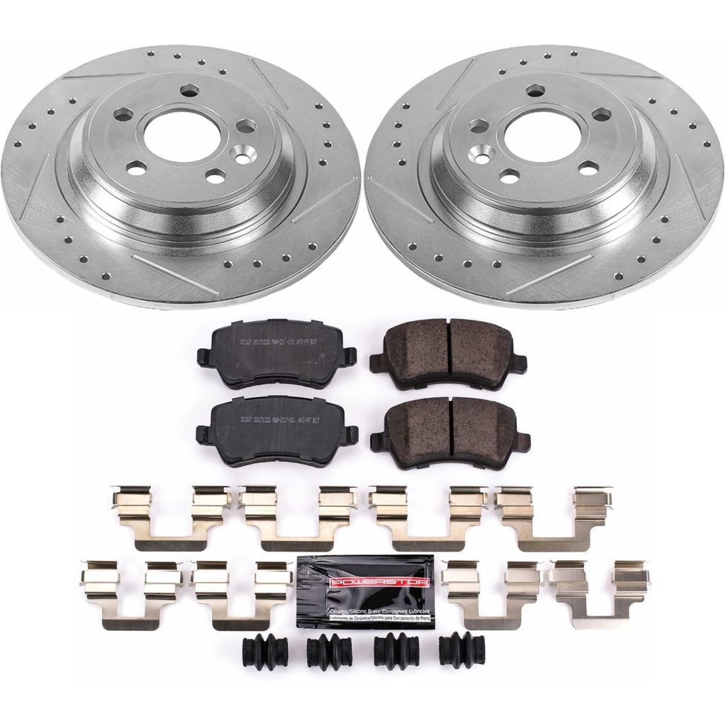 Z23 Drilled and Slotted Brake Rotors and Pads Kit
