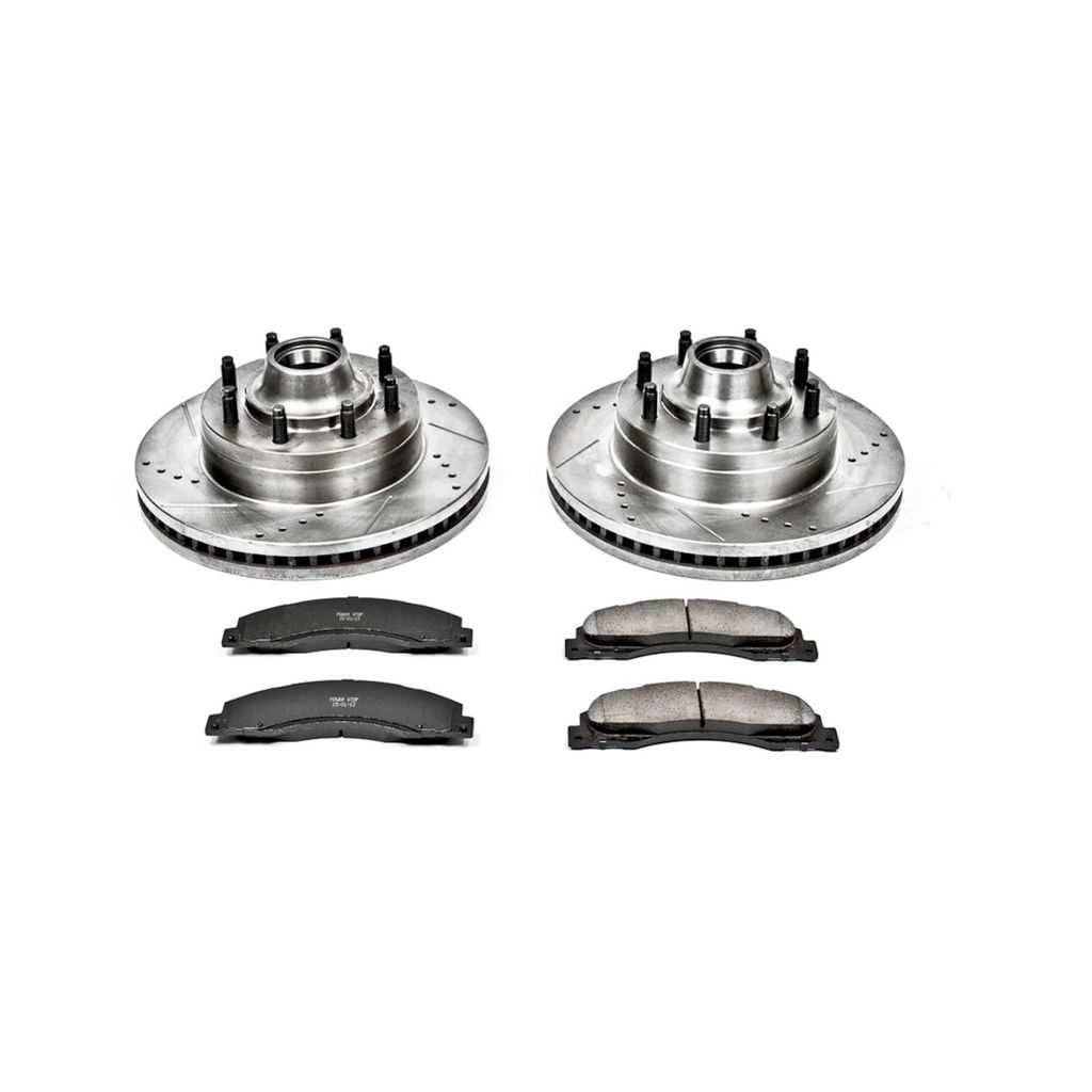 PowerStop K4716 - Z23 Drilled and Slotted Brake Rotors and Pads Kit