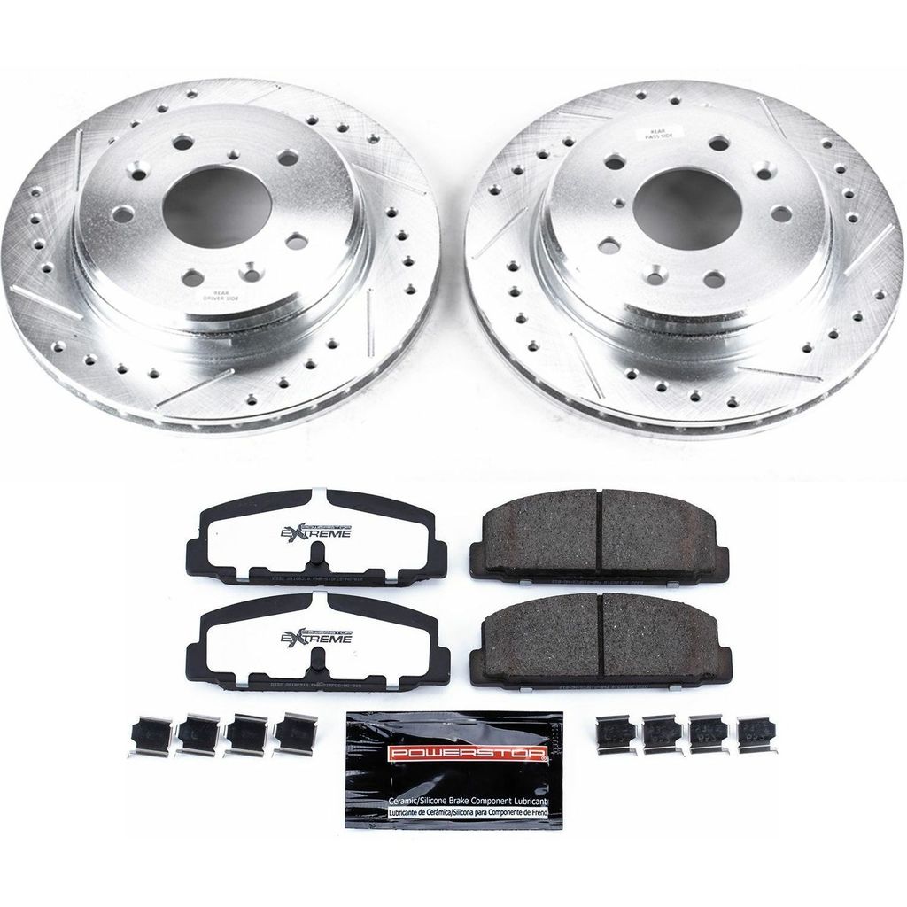 Z26 Drilled and Slotted Brake Rotors and Pads Kit