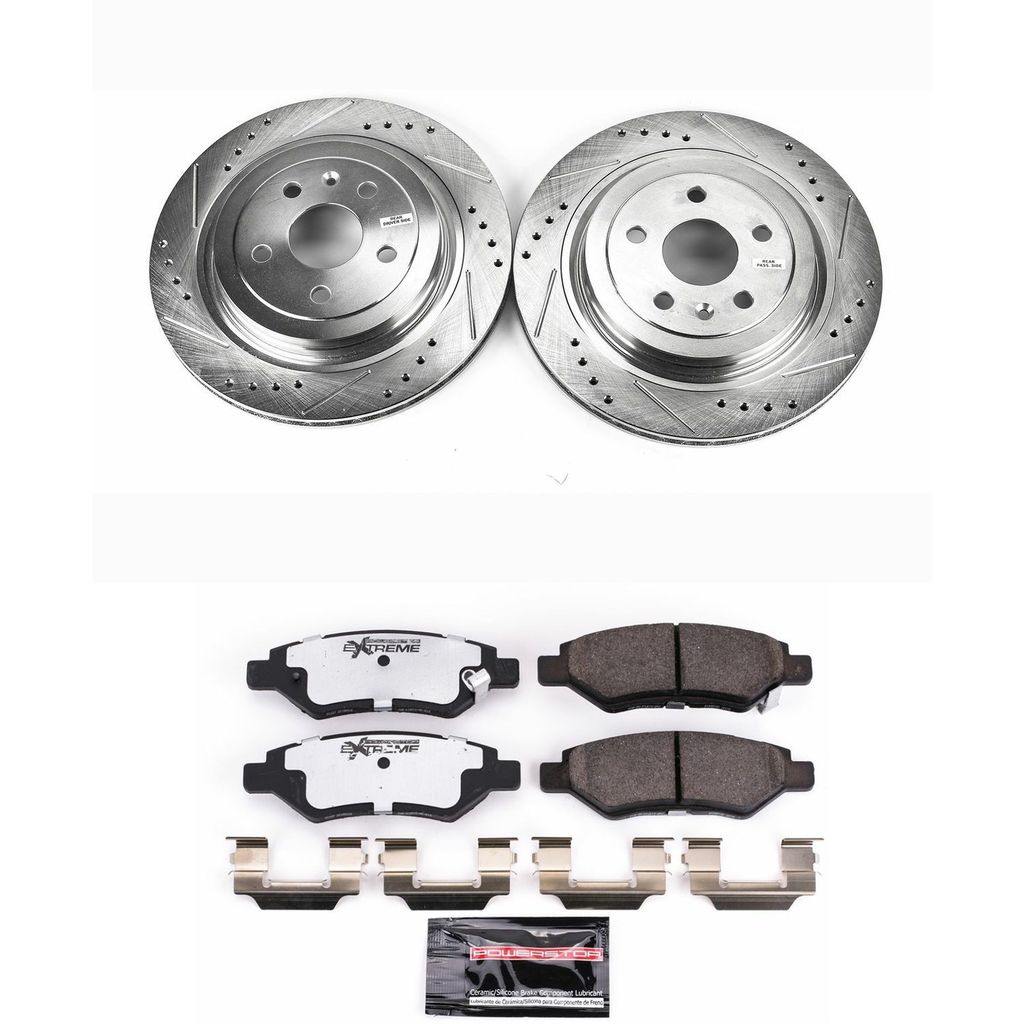 PowerStop K4723-26 - Z26 Drilled and Slotted Brake Rotors and Pads Kit