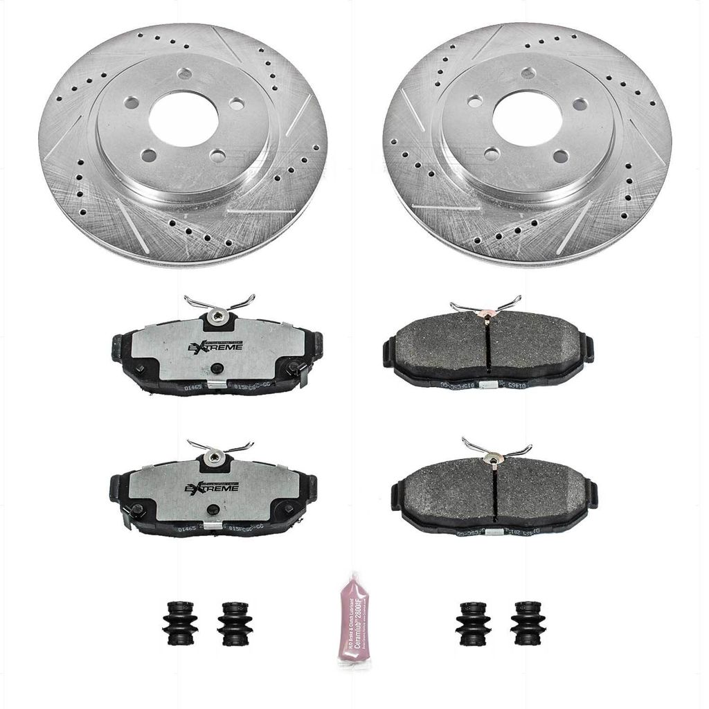 Z26 Drilled and Slotted Brake Rotors and Pads Kit