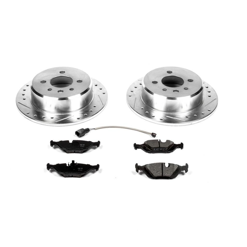 PowerStop K4804 - Z23 Drilled and Slotted Brake Rotors and Pads Kit