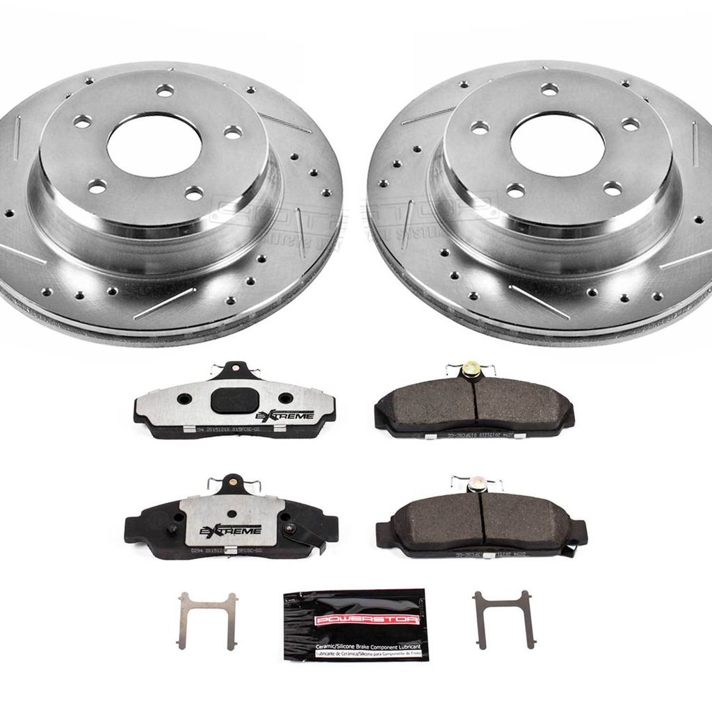 PowerStop K4810-26 - Z26 Drilled and Slotted Brake Rotors and Pads Kit