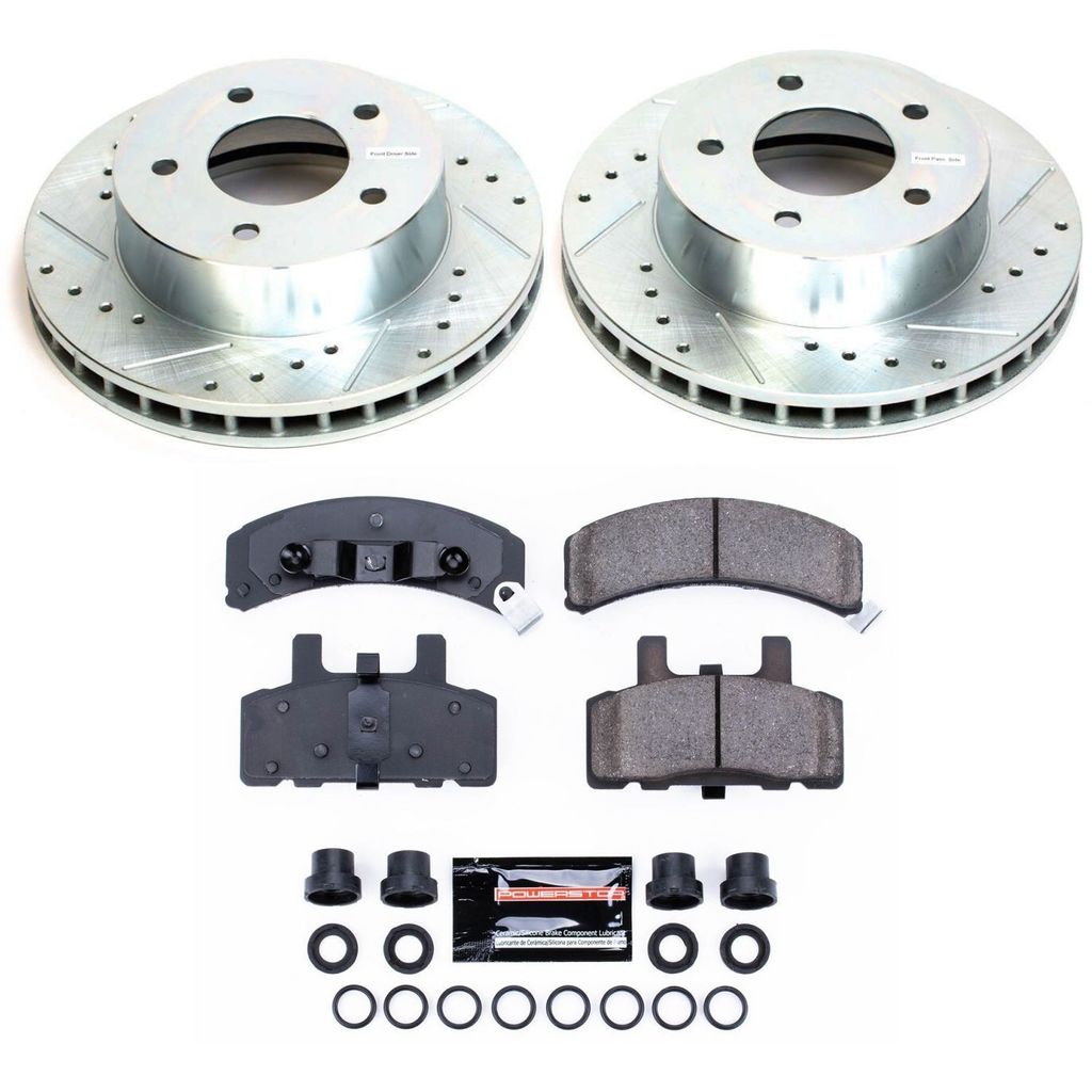 PowerStop K4873 - Z23 Drilled and Slotted Brake Rotors and Pads Kit