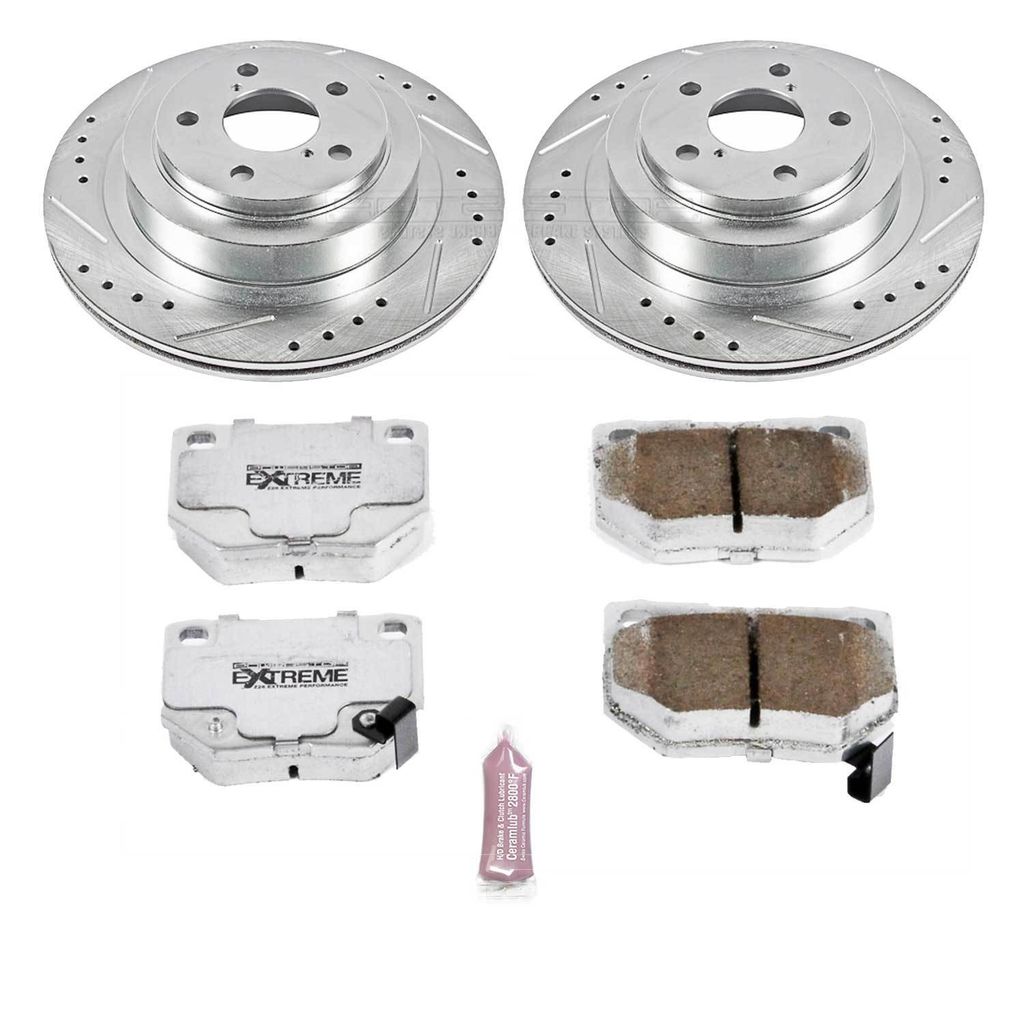Z26 Drilled and Slotted Brake Rotors and Pads Kit