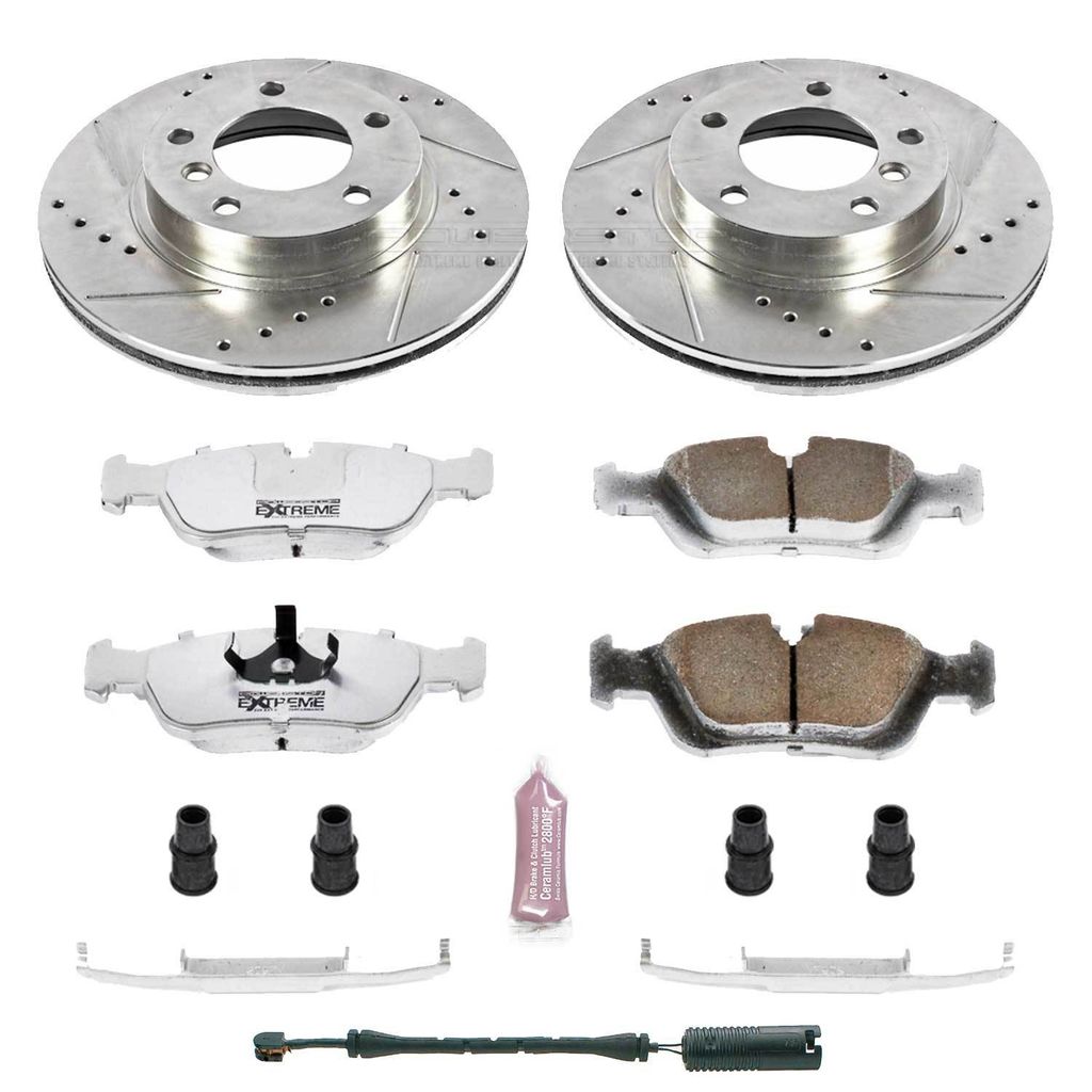 PowerStop K496-26 - Z26 Drilled and Slotted Brake Rotors and Pads Kit
