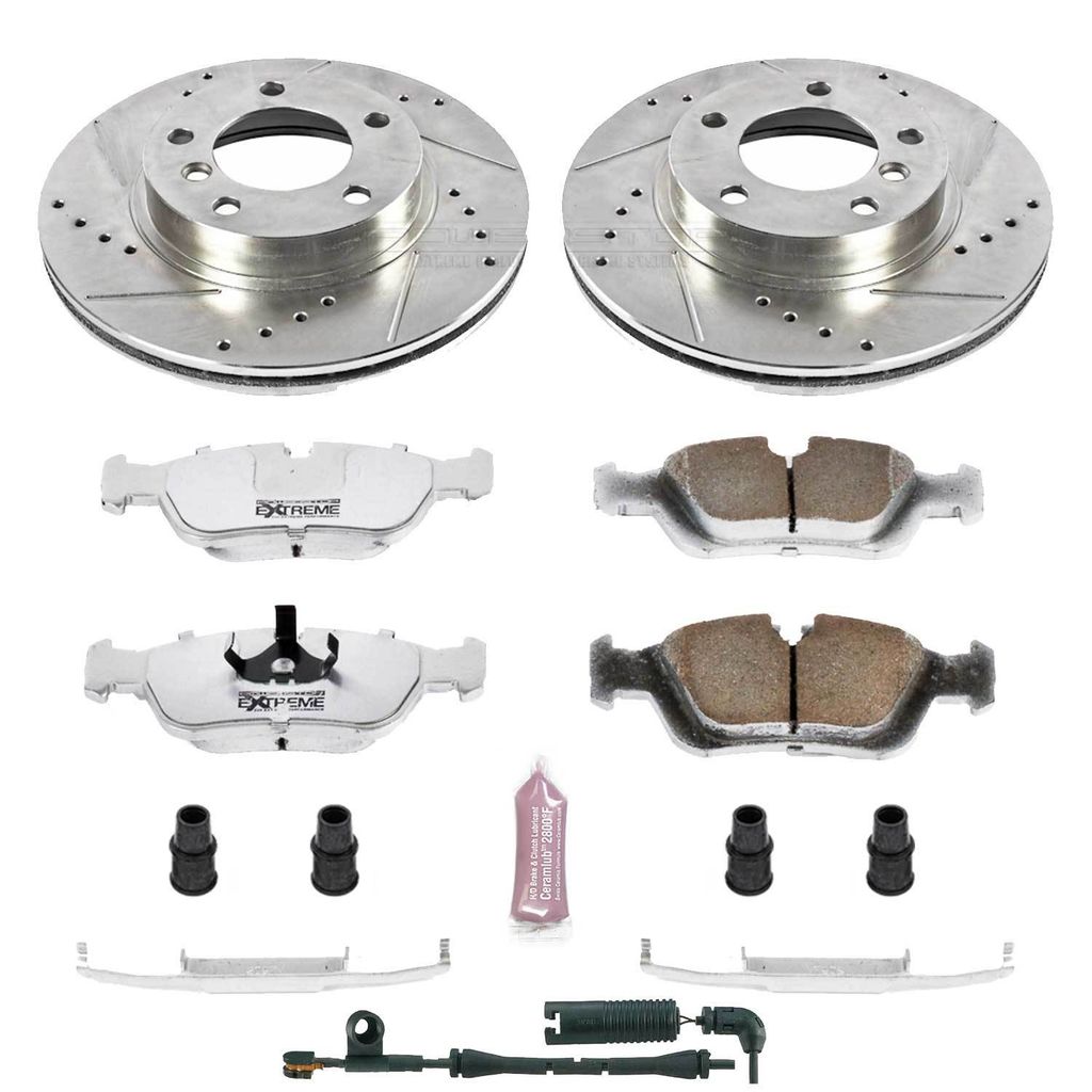 PowerStop K497-26 - Z26 Drilled and Slotted Brake Rotors and Pads Kit