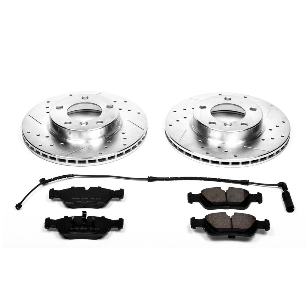 PowerStop K497 - Z23 Drilled and Slotted Brake Rotors and Pads Kit
