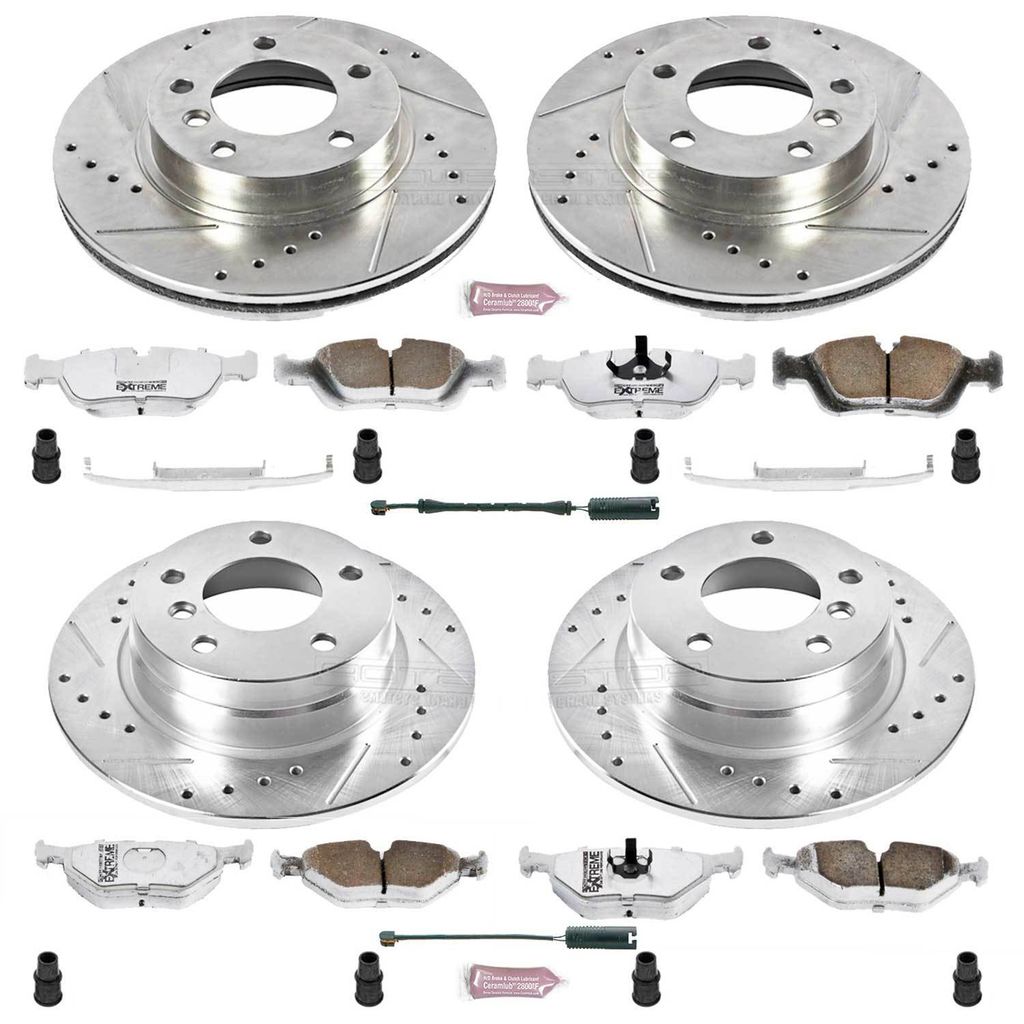 PowerStop K498-26 - Z26 Drilled and Slotted Brake Rotors and Pads Kit