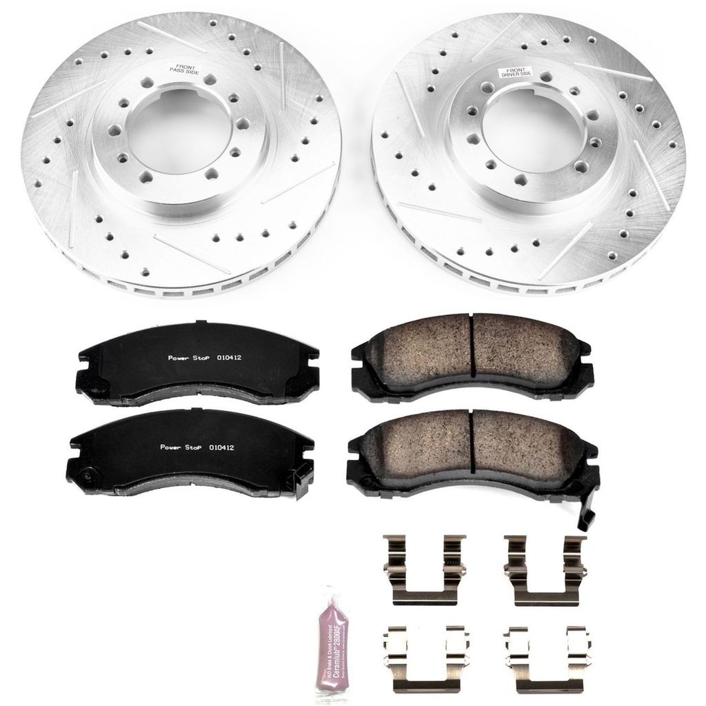 Z23 Drilled and Slotted Brake Rotors and Pads Kit