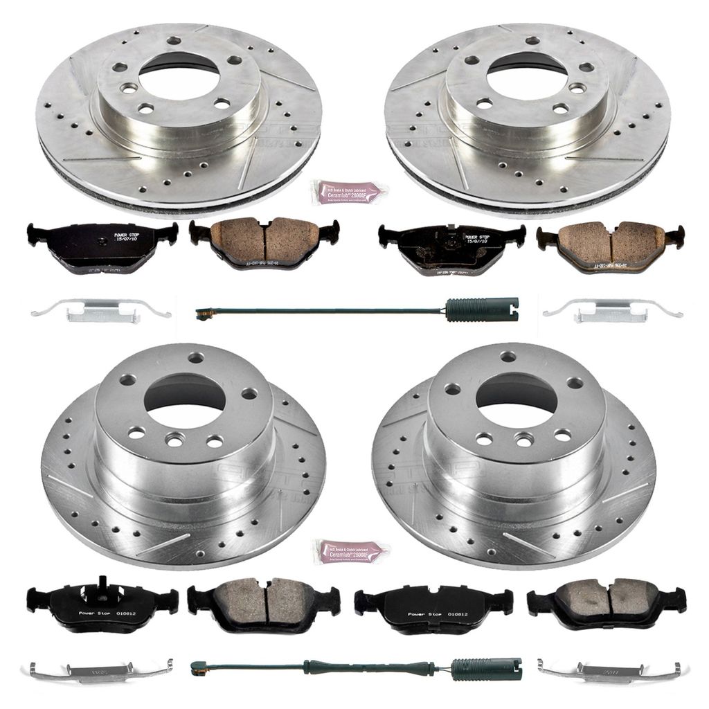 PowerStop K500 - Z23 Drilled and Slotted Brake Rotors and Pads Kit