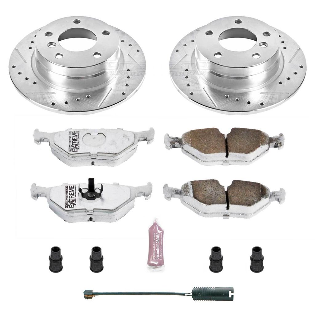 PowerStop K502-26 - Z26 Drilled and Slotted Brake Rotors and Pads Kit