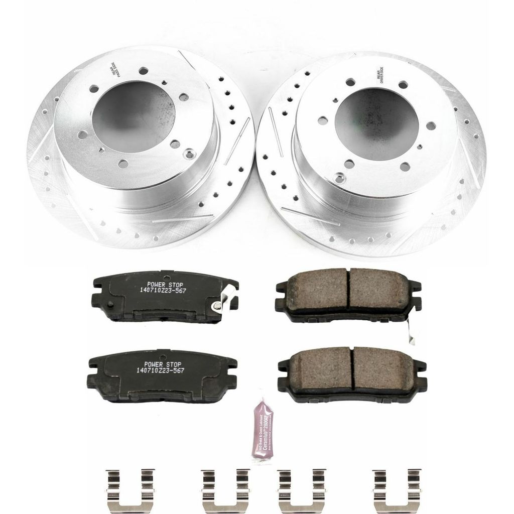 Z23 Drilled and Slotted Brake Rotors and Pads Kit