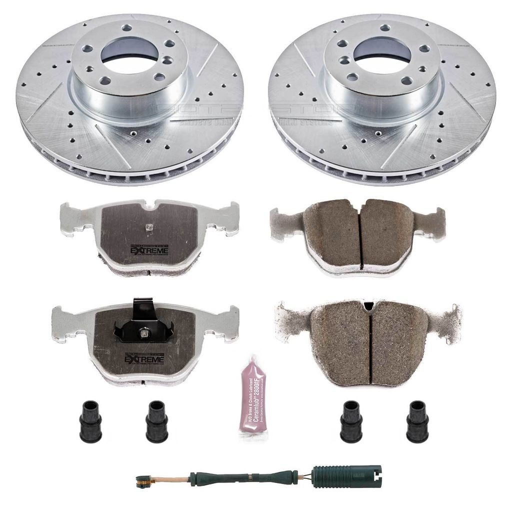 PowerStop K503-26 - Z26 Drilled and Slotted Brake Rotors and Pads Kit