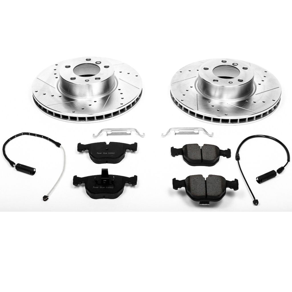 PowerStop K503 - Z23 Drilled and Slotted Brake Rotors and Pads Kit