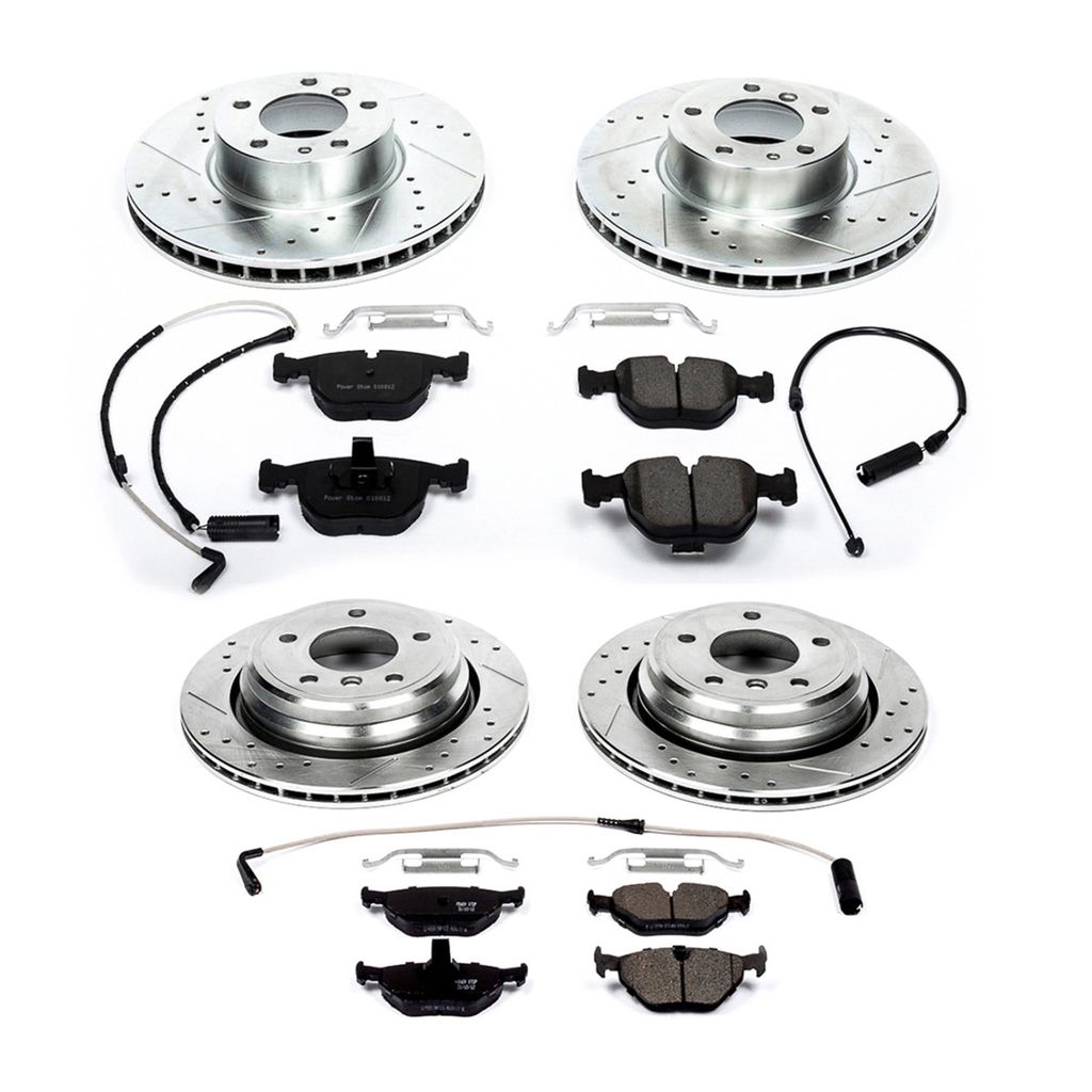PowerStop K505 - Z23 Drilled and Slotted Brake Rotors and Pads Kit
