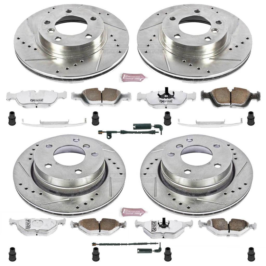 PowerStop K507-26 - Z26 Drilled and Slotted Brake Rotors and Pads Kit