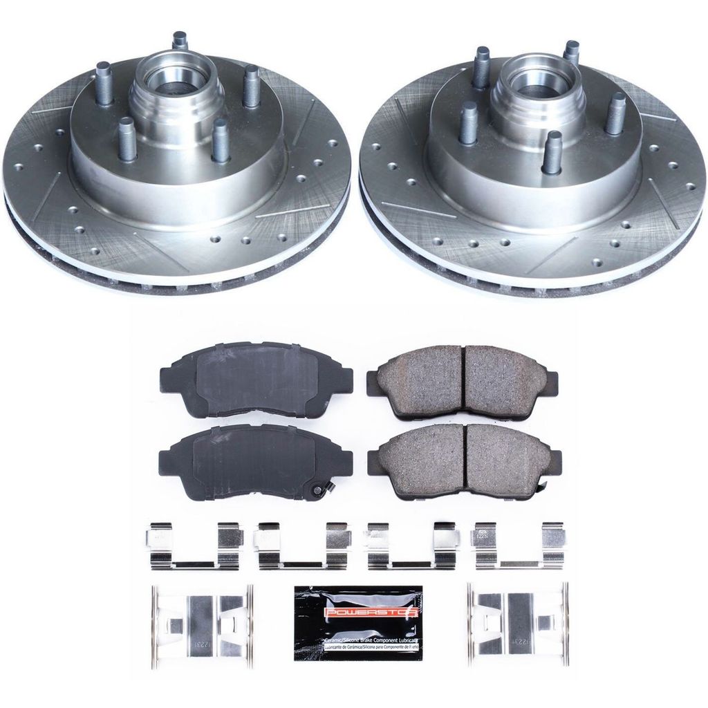 Z23 Drilled and Slotted Brake Rotors and Pads Kit