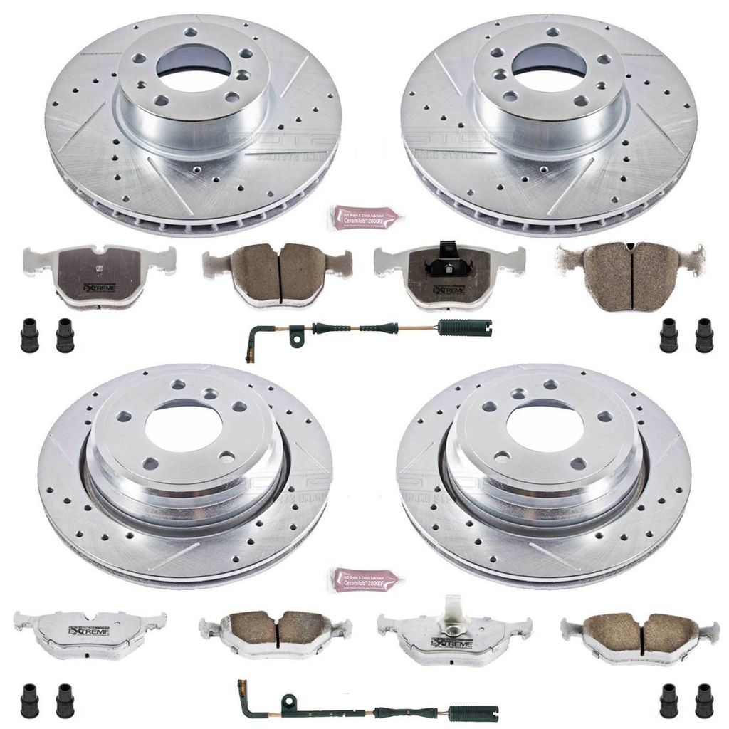 PowerStop K509-26 - Z26 Drilled and Slotted Brake Rotors and Pads Kit