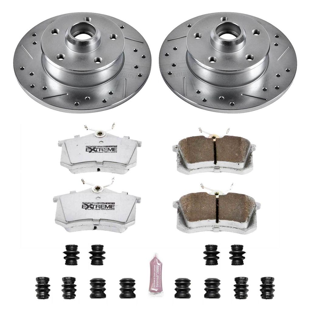 PowerStop K512-26 - Z26 Drilled and Slotted Brake Rotors and Pads Kit