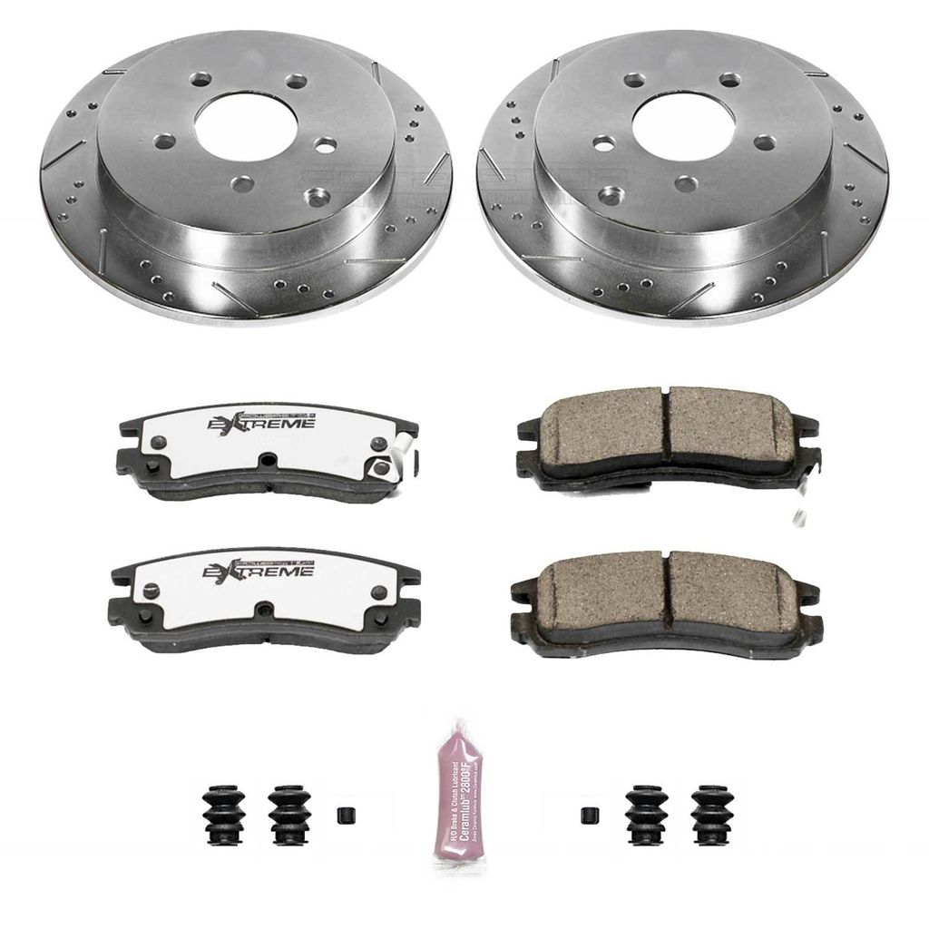 PowerStop K5135-26 - Z26 Drilled and Slotted Brake Rotors and Pads Kit