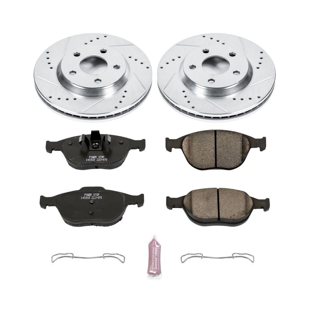 Z23 Drilled and Slotted Brake Rotors and Pads Kit