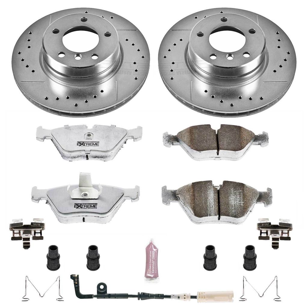 PowerStop K5156-26 - Z26 Drilled and Slotted Brake Rotors and Pads Kit