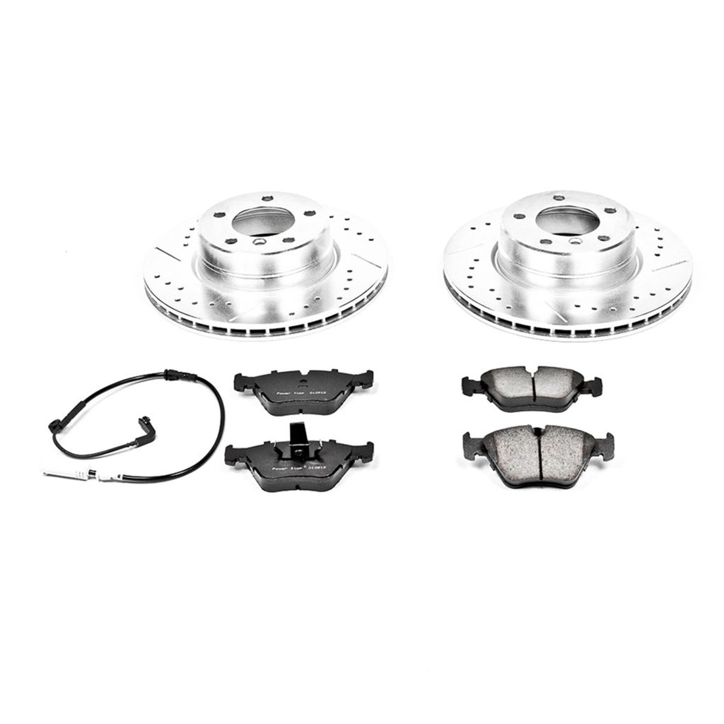 PowerStop K5156 - Z23 Drilled and Slotted Brake Rotors and Pads Kit