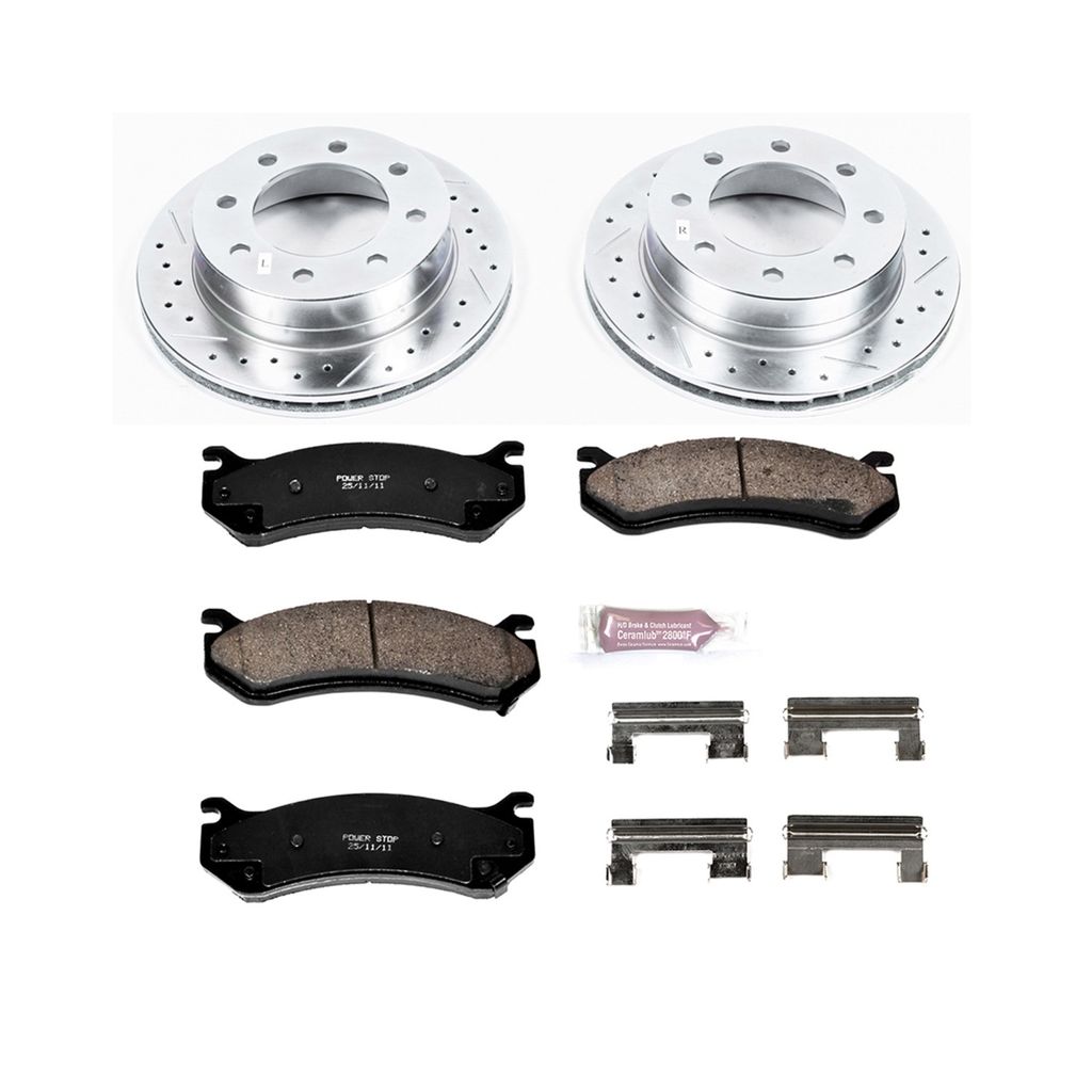 Z23 Drilled and Slotted Brake Rotors and Pads Kit
