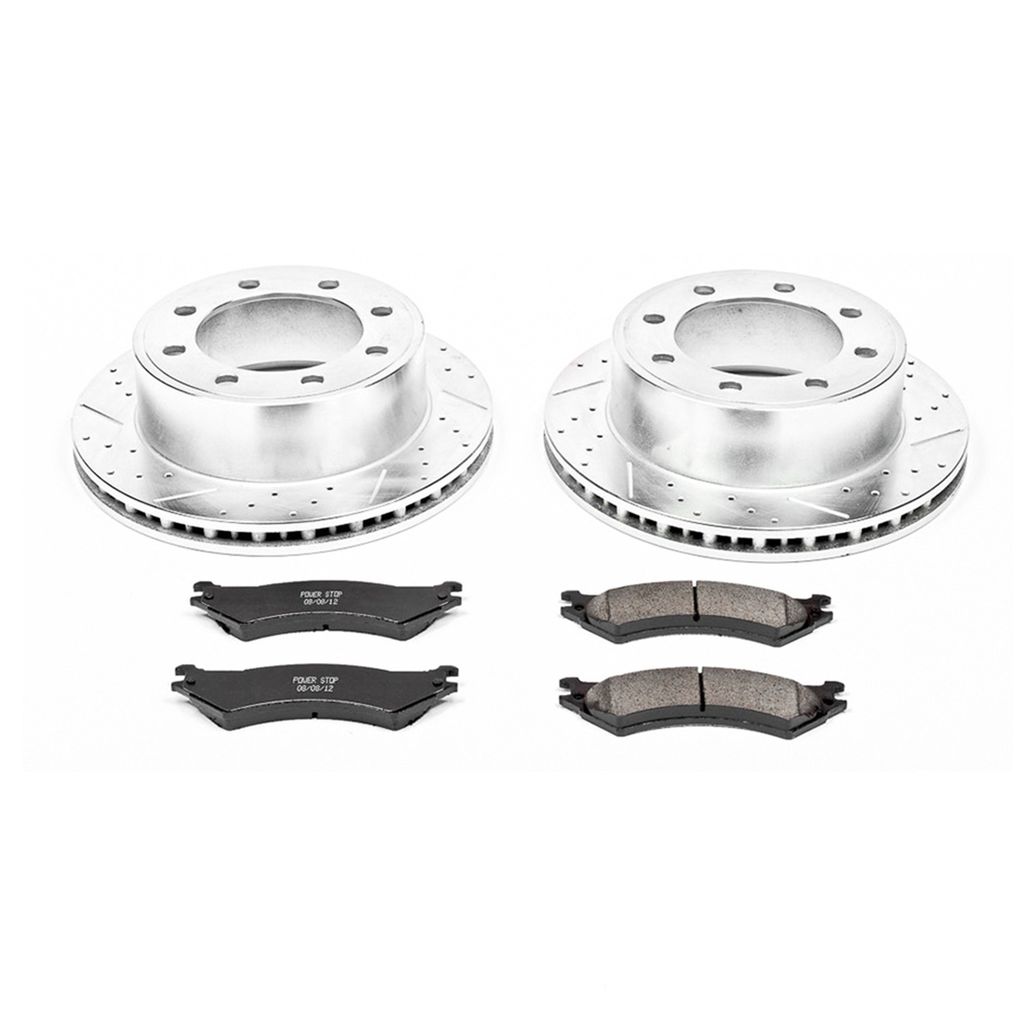 PowerStop K5203 - Z23 Drilled and Slotted Brake Rotors and Pads Kit