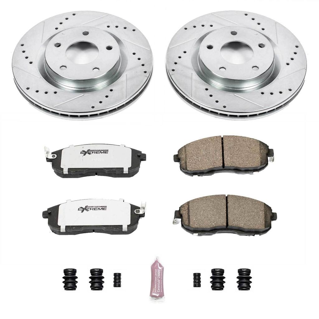 Z26 Drilled and Slotted Brake Rotors and Pads Kit