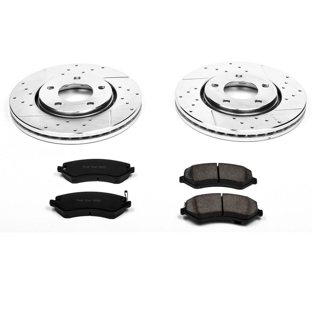 Z23 Drilled and Slotted Brake Rotors and Pads Kit