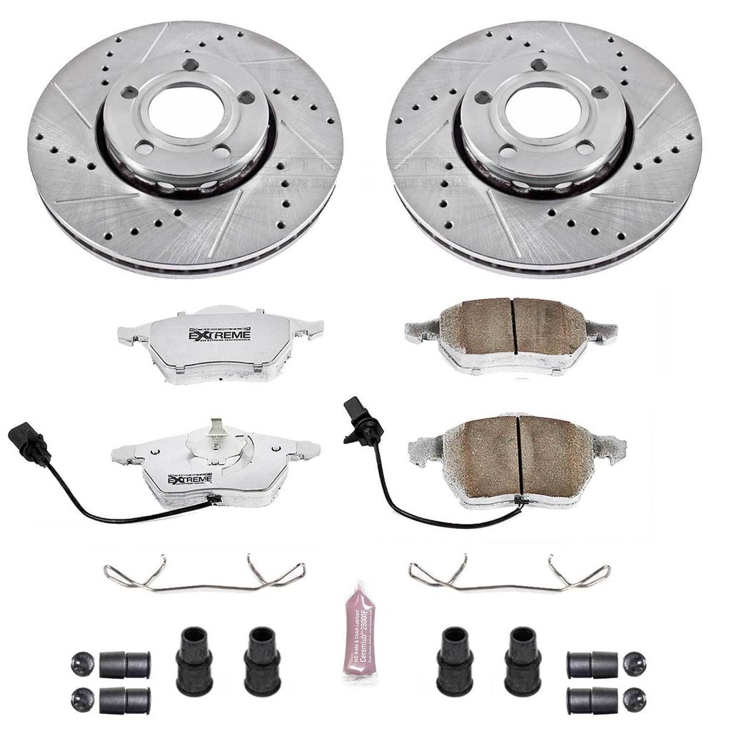 Z26 Drilled and Slotted Brake Rotors and Pads Kit