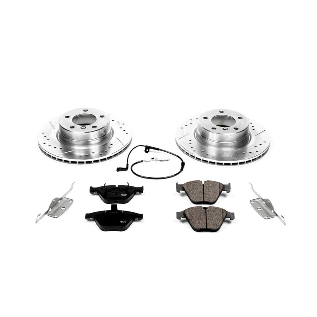 PowerStop K5280 - Z23 Drilled and Slotted Brake Rotors and Pads Kit