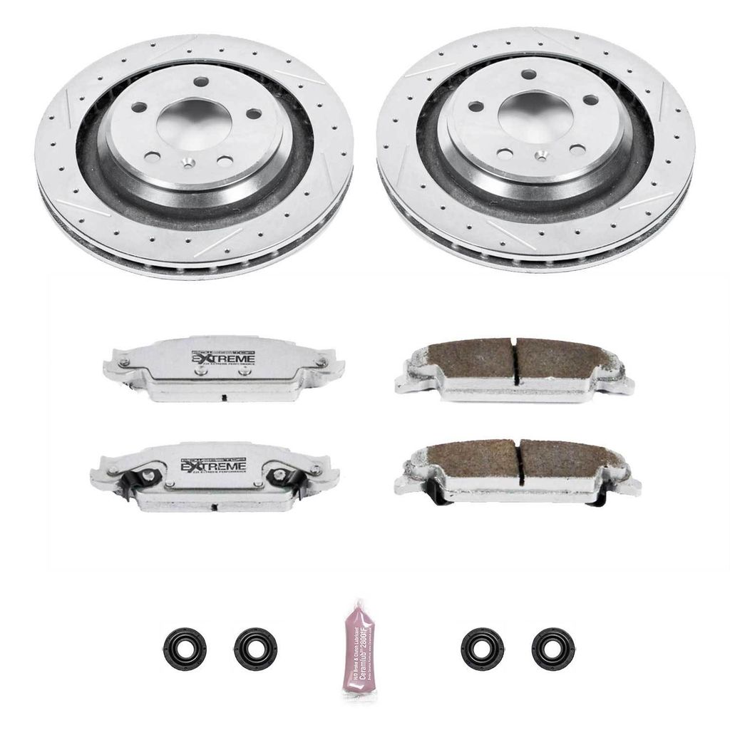 PowerStop K5289-26 - Z26 Drilled and Slotted Brake Rotors and Pads Kit