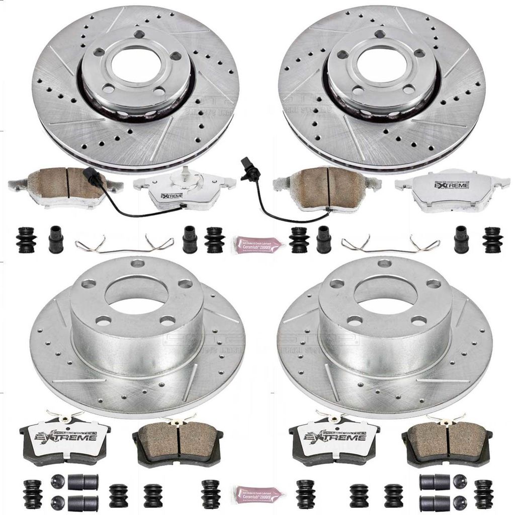 PowerStop K529-26 - Z26 Drilled and Slotted Brake Rotors and Pads Kit