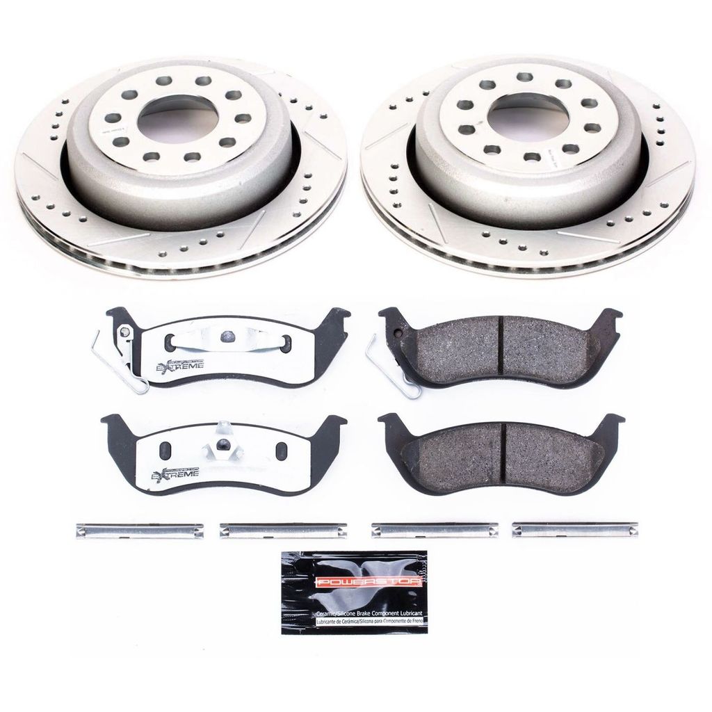 Z26 Drilled and Slotted Brake Rotors and Pads Kit