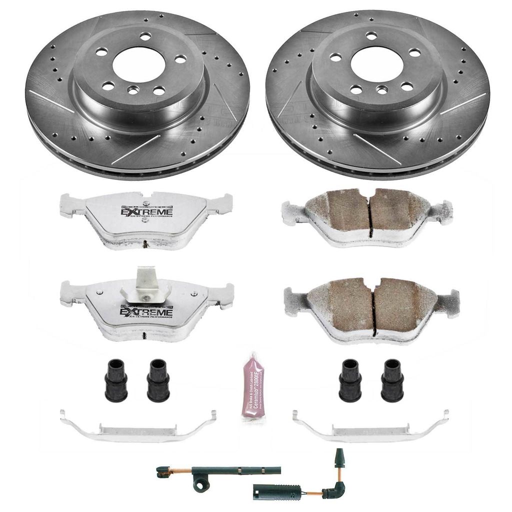 Z26 Drilled and Slotted Brake Rotors and Pads Kit